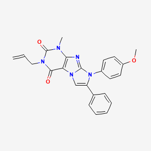 3-allyl-8-(4-methoxyphenyl)-1-methyl-7-phenyl-1H-imidazo[2,1-f]purine-2,4(3H,8H)-dione