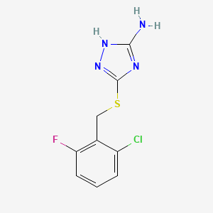 3-[(2-chloro-6-fluorobenzyl)sulfanyl]-1H-1,2,4-triazol-5-amine