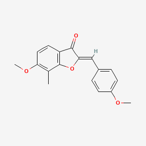(Z)-6-methoxy-2-(4-methoxybenzylidene)-7-methylbenzofuran-3(2H)-one