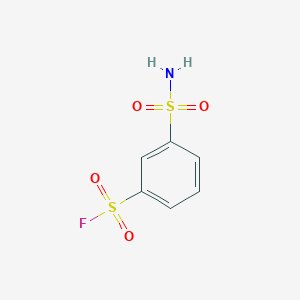 molecular formula C6H6FNO4S2 B2448260 3-Sulfamoylbenzene-1-sulfonyl fluoride CAS No. 1334644-12-0