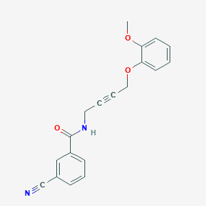 3-cyano-N-(4-(2-methoxyphenoxy)but-2-yn-1-yl)benzamide