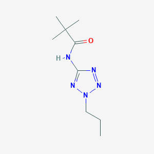 molecular formula C9H17N5O B244828 2,2-dimethyl-N-(2-propyl-2H-tetrazol-5-yl)propanamide 