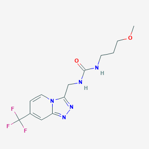 1-(3-Methoxypropyl)-3-((7-(trifluoromethyl)-[1,2,4]triazolo[4,3-a]pyridin-3-yl)methyl)urea