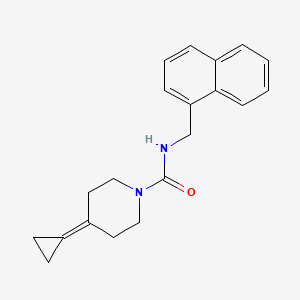 4-cyclopropylidene-N-(naphthalen-1-ylmethyl)piperidine-1-carboxamide