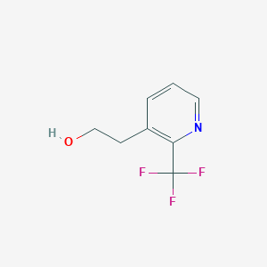 molecular formula C8H8F3NO B2448298 2-[2-(Trifluoromethyl)pyridin-3-yl]ethan-1-ol CAS No. 1000562-95-7
