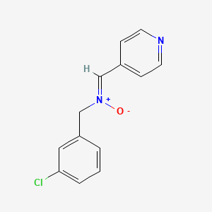 molecular formula C13H11ClN2O B2448332 (3-氯苄基)[(Z)-4-吡啶甲亚胺基]铵盐 CAS No. 939888-16-1