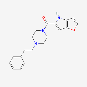 molecular formula C19H21N3O2 B2448339 (4H-呋喃[3,2-b]吡咯-5-基)(4-苯乙基哌嗪-1-基)甲酮 CAS No. 1421458-67-4