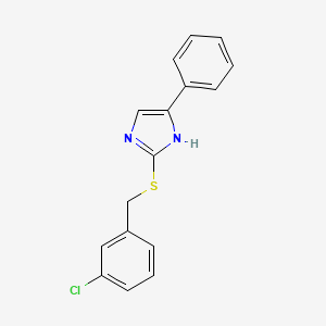 2-((3-chlorobenzyl)thio)-5-phenyl-1H-imidazole
