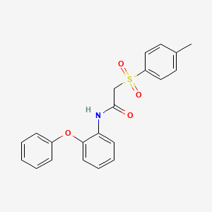 molecular formula C21H19NO4S B2448348 N-(2-phenoxyphenyl)-2-tosylacetamide CAS No. 895452-53-6