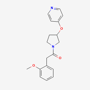 2-(2-Methoxyphenyl)-1-(3-(pyridin-4-yloxy)pyrrolidin-1-yl)ethanone
