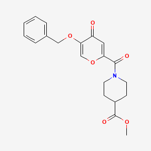 methyl 1-(5-(benzyloxy)-4-oxo-4H-pyran-2-carbonyl)piperidine-4-carboxylate