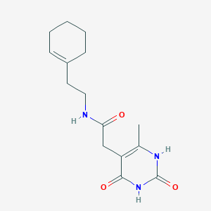 N-(2-(cyclohex-1-en-1-yl)ethyl)-2-(6-methyl-2,4-dioxo-1,2,3,4-tetrahydropyrimidin-5-yl)acetamide