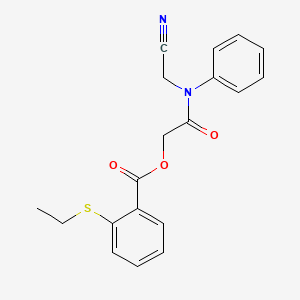[(Cyanomethyl)(phenyl)carbamoyl]methyl 2-(ethylsulfanyl)benzoate