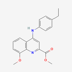 Methyl 4-((4-ethylphenyl)amino)-8-methoxyquinoline-2-carboxylate