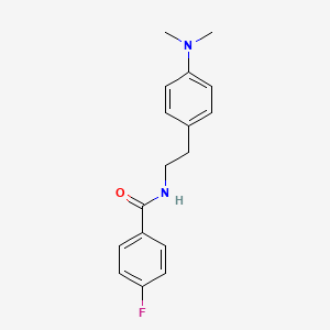 molecular formula C17H19FN2O B2448383 N-(4-(dimethylamino)phenethyl)-4-fluorobenzamide CAS No. 953169-88-5