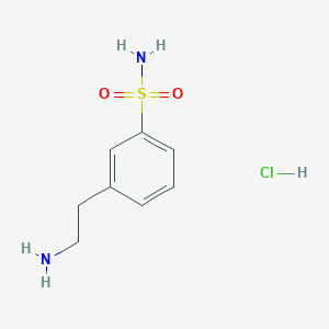 molecular formula C8H13ClN2O2S B2448410 3-(2-Aminoethyl)benzenesulfonamide hydrochloride CAS No. 52320-61-3