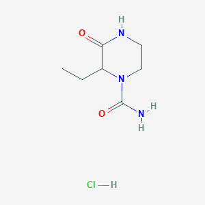 2-Ethyl-3-oxopiperazine-1-carboxamide hydrochloride