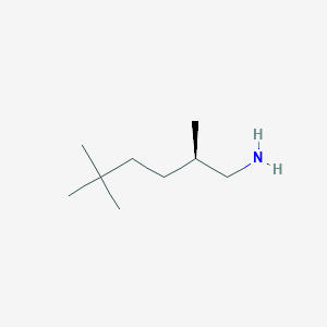 (2R)-2,5,5-Trimethylhexan-1-amine