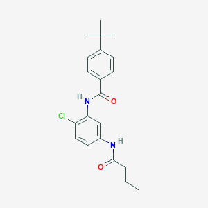molecular formula C21H25ClN2O2 B244843 N-[5-(butanoylamino)-2-chlorophenyl]-4-tert-butylbenzamide 