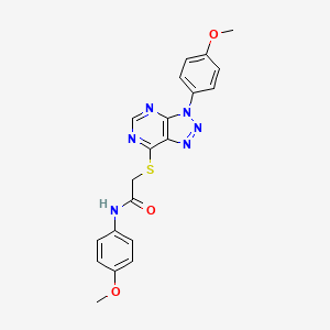 N-(4-methoxyphenyl)-2-((3-(4-methoxyphenyl)-3H-[1,2,3]triazolo[4,5-d]pyrimidin-7-yl)thio)acetamide