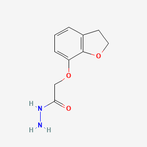 molecular formula C10H12N2O3 B2448459 2-(2,3-Dihydro-1-benzofuran-7-yloxy)acetohydrazide CAS No. 2025750-23-4