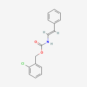 molecular formula C16H14ClNO2 B2448463 (2-chlorophenyl)methyl N-[(E)-2-phenylethenyl]carbamate CAS No. 339278-48-7