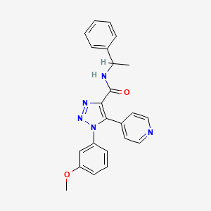 1-(3-methoxyphenyl)-N-(1-phenylethyl)-5-(pyridin-4-yl)-1H-1,2,3-triazole-4-carboxamide