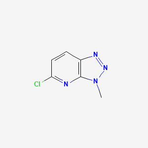 molecular formula C6H5ClN4 B2448481 5-Chloro-3-methyl-3H-[1,2,3]triazolo[4,5-B]pyridine CAS No. 1353777-54-4
