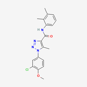 molecular formula C19H19ClN4O2 B2448514 1-(3-chloro-4-methoxyphenyl)-N-(2,3-dimethylphenyl)-5-methyl-1H-1,2,3-triazole-4-carboxamide CAS No. 866864-40-6