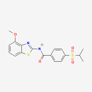 4-(isopropylsulfonyl)-N-(4-methoxybenzo[d]thiazol-2-yl)benzamide
