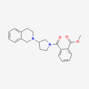 methyl 2-(3-(3,4-dihydroisoquinolin-2(1H)-yl)pyrrolidine-1-carbonyl)benzoate