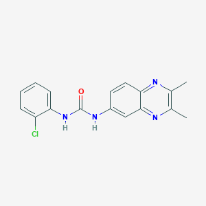 molecular formula C17H15ClN4O B2448541 N-(2-chlorophenyl)-N'-(2,3-dimethyl-6-quinoxalinyl)urea CAS No. 672949-98-3