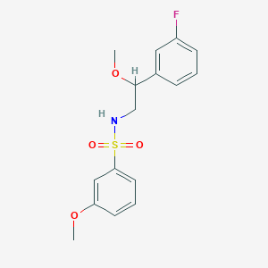 molecular formula C16H18FNO4S B2448542 N-(2-(3-fluorophenyl)-2-methoxyethyl)-3-methoxybenzenesulfonamide CAS No. 1797891-88-3
