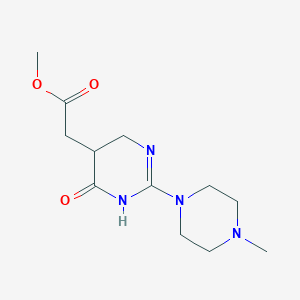 Methyl [2-(4-methylpiperazin-1-yl)-6-oxo-1,4,5,6-tetrahydropyrimidin-5-yl]acetate