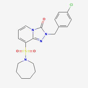 8-(azepan-1-ylsulfonyl)-2-(4-chlorobenzyl)-[1,2,4]triazolo[4,3-a]pyridin-3(2H)-one