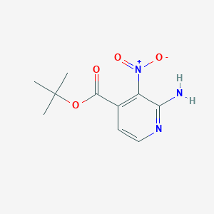 molecular formula C10H13N3O4 B2448552 Tert-butyl 2-amino-3-nitropyridine-4-carboxylate CAS No. 2248302-45-4