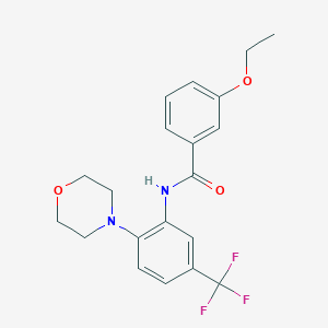 molecular formula C20H21F3N2O3 B244856 3-ethoxy-N-[2-morpholin-4-yl-5-(trifluoromethyl)phenyl]benzamide 