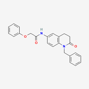 molecular formula C24H22N2O3 B2448565 N-(1-苄基-2-氧代-1,2,3,4-四氢喹啉-6-基)-2-苯氧基乙酰胺 CAS No. 951471-86-6