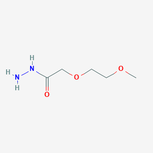 molecular formula C5H12N2O3 B2448567 2-(2-Methoxyethoxy)acetohydrazide CAS No. 1065648-56-7
