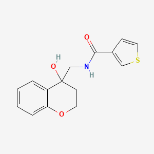 N-((4-hydroxychroman-4-yl)methyl)thiophene-3-carboxamide