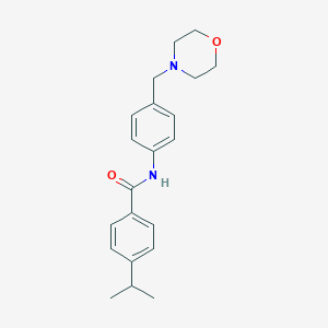 molecular formula C21H26N2O2 B244857 4-isopropyl-N-[4-(morpholin-4-ylmethyl)phenyl]benzamide 