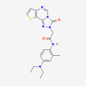 molecular formula C20H22N6O2S B2448575 2-(2-叔丁基-4-氯-3-氧代-2,3-二氢-1H-吲哚-1-基)-N-(2-氯-4-甲基苯基)乙酰胺 CAS No. 1019180-22-3