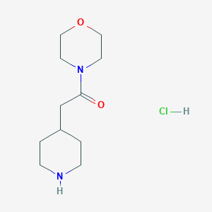 1-(Morpholin-4-yl)-2-(piperidin-4-yl)ethan-1-one hydrochloride