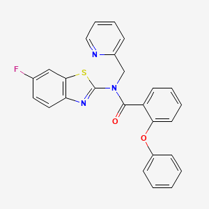 N-(6-fluorobenzo[d]thiazol-2-yl)-2-phenoxy-N-(pyridin-2-ylmethyl)benzamide