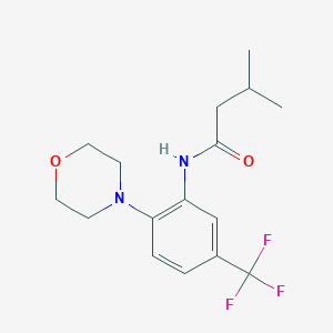 molecular formula C16H21F3N2O2 B244863 3-methyl-N-[2-morpholin-4-yl-5-(trifluoromethyl)phenyl]butanamide 