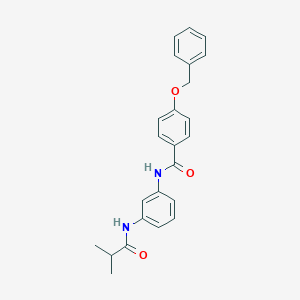 molecular formula C24H24N2O3 B244864 4-(benzyloxy)-N-[3-(isobutyrylamino)phenyl]benzamide 