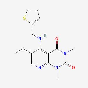 6-ethyl-1,3-dimethyl-5-((thiophen-2-ylmethyl)amino)pyrido[2,3-d]pyrimidine-2,4(1H,3H)-dione