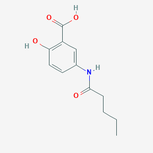 2-Hydroxy-5-(pentanoylamino)benzoic acid