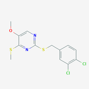 2-[(3,4-Dichlorobenzyl)sulfanyl]-5-methoxy-4-(methylsulfanyl)pyrimidine