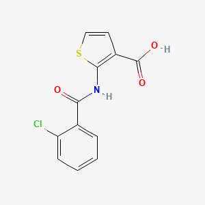 molecular formula C12H8ClNO3S B2448657 2-(2-Chlorobenzamido)thiophene-3-carboxylic acid CAS No. 926240-02-0